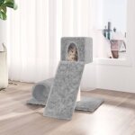 171607 vidaxl arbre à chat avec griffoir en sisal gris clair 59 cm 171607 vidaxl arbre à chat avec griffoir en sisal gris clair 59 cm