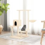 171639 vidaxl arbre � chat avec griffoirs en sisal cr�me 945 cm