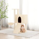 171645 vidaxl arbre à chat avec griffoirs en sisal crème 96 cm 171645 vidaxl arbre à chat avec griffoirs en sisal crème 96 cm