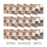 18 pi�ces stickers carrelage 10x10cm classique marocain carrelage adh�sif mural cuisine salle de bain ...