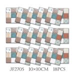 18 pi�ces stickers carrelage 10x10cm classique marocain carrelage adh�sif mural cuisine salle de bain ...