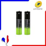18650 - 2 pile batterie rechargeable 9900 mah li - ion 37 v avec plot ms47 fr