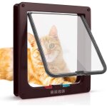 19 x 20 x 5. 4cm chatire pour chat avec magntique  4 voies chatire silencieux double verrouillable ...