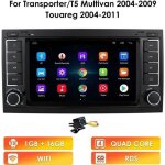 1g + 16g autoradio 2din android 10 pour vw volkswagen touareg transporter t5 multivan 2004 - 2009 7 cran ...