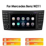 1g + 16g lecteur multimdia dautoradio 2din android10 pour mercedes benz classe e w211 clk w209 cls w219 ...