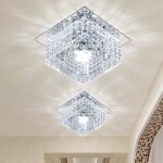 1pcs 5w plafonnier en cristal spot led lustre luminaire moderne cristal downlight - lumire blanche 10cm ...