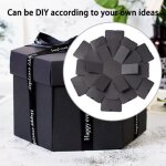 1pcs bote dexplosion de photos bricolage album cratif hexagonale  la main bote - cadeau les amis ...