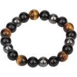 1pc bracelet triple bracelets obsidienne bracelets oeil de tigre bracelets magntiques hmatite pour ...