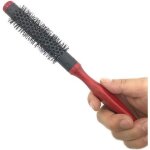 1pc mini doux poils de sanglier styler petit ronde cheveux styling brosse non - drapante peigne curling ...