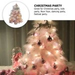 1pc nol parure de bureau arbre dcoratif  plumes (rose) arbre a chat