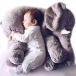 1pcs oreiller en peluche animal coussin enfants bb dormir doux jouet mignon coton lphant gris