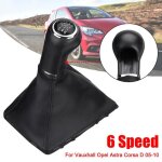 1x 6 - vitesse pommeau de levier de vitesses soufflet pour opel astra corsa d zafira b 05 - 10
