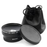 1x objectif gros plan et grand angle 4 canon eos 4000d 2000d avec objectif 18 - 55 mm