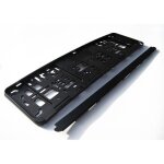1x support universel pour plaque dimmatriculation pour v�hicule noir mat