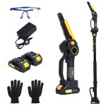 2 en 1 �lagueuse �lectrique sur perche - flasidu - 2 batteries 21v 2000mah - 800w - 6 pouces - longueur ...