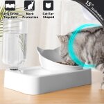 2 en 1 gamelle pour chat sur�lev� avec distributeur automatique alimentation r�glable