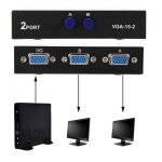 2 en 1 sortie vga switcher splitter data synchronisation vga monitor switch vga splitter - cet