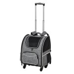 Pawhut - sac de transport - tissus - 43x33x51. 5cm - gris blanc noir