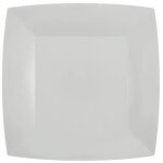 2 lot de 10 assiettes carres en carton blanc de 290grs / m2 en 18cm ref / 7407