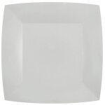 2 lots de 10 assiettes carres en carton blanc (290grs / m2) 23 x 23 cm ref / 7408