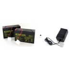 Batteries plomb bateau - anatec - hd4k - 6v 12ah - chargeur automatique alcs 2 - 24a - protection surcharge ...