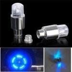 2 bouchons de valve lumineux led bleu pour vélo vtt moto voiture piles incluses 2 bouchons de valve lumineux led bleu pour vélo vtt moto voiture piles incluses