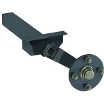 2 demi essieux remorque  souder - 750 kg - 4tr 130