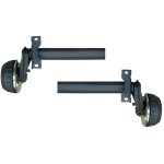 2 demi essieux remorque � souder 750kg 4tr130