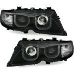 2 feux phare avant angel eyes led 3d bmw s�rie 3 e46 berline phase 2 de 10 / 2001 � 03 / 2005