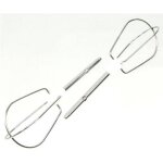 2 fouets � �mulsionner - moulinex - pour batteurs easy max abm141e(q) hm200031 / 6w0 et accessimo - gris ...