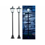 Lampadaire de jardin solaire - led - blanc - dtecteur de mouvement - 160 cm - nergie solaire