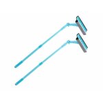 2 lave - vitres articuls tlescopiques avec ponge et raclette