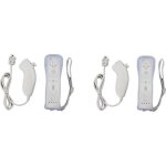 2 manettes wii motion blanche + 2 nunchuck blanc