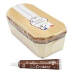 2 moules à cake 24 cm en bois + 4 caissettes de cuisson + stylo chocolat 2 moules à cake 24 cm en bois + 4 caissettes de cuisson + stylo chocolat
