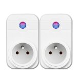 2 pack intelligente priseprise connect�e intelligente wifi prise compatible avec android ios alexa prises ...
