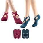 2 paires chaussettes yoga chaussettes antidérapantes pilates pour yoga barre ballet fitness(rougebleu) ... 2 paires chaussettes yoga chaussettes antidérapantes pilates pour yoga barre ballet fitness(rougebleu) ...