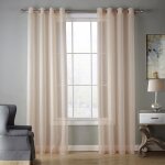 2 panneaux voilage rideau voilages 140x220cm draperies souple  oeillets rideaux dcoration de fentre ...