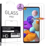 Film de protection - samsung - galaxy a21s - verre tremp� 9h - 2 pc - r�sistant aux rayures