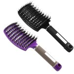 2 pcs brosse � poil de sanglier - accessoires coiffure meilleure pour d�m�lage de cheveux �pais et d�m�lant ...