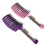 2 pcs brosse  poil de sanglier - accessoires coiffure meilleure pour dmlage de cheveux pais et dmlant ...