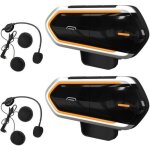 2 pcs intercom moto bluetooth qtbe6 kit oreillette bluetooth casque moto interphone main libre noir + ... 2 pcs intercom moto bluetooth qtbe6 kit oreillette bluetooth casque moto interphone main libre noir + ...
