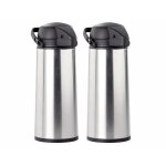 Carafe isotherme - rosenstein & shne - lot de 2 - acier inoxydable - 19 l - blanc