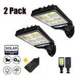 2 pices 600w led lumire solaire pir capteur de mouvement lumire extrieure lampe de jardin projecteur ...