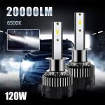 2 pièces ampoule de phare de voiture20000lm 120w 6500k h7 blanc csp led 12 - 24v kit de phares de voitureip67 ... 2 pièces ampoule de phare de voiture20000lm 120w 6500k h7 blanc csp led 12 - 24v kit de phares de voitureip67 ...