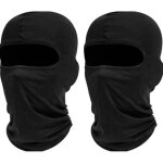 2 pi�ces cagoule pour le visage cagoule moto balaclava ski mask noir homme et femme protection uv fine ...