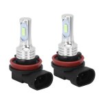 2 pi�ces h8 / h11 80w 8000k led ampoule antibrouillard bleu glace12 - 24v universel auto clignotante