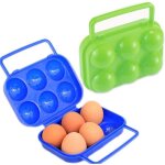 2 pices portable porte - oeufs plastique bote  ?ufs portable pliable bote oeuf bote de rangement ...