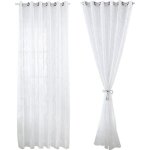 2 pices rideaux voilage blanc 100x250 cm avec motifs de feuilles dcoration lgante de salon chambre ...