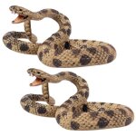 2 pices simulation serpent jouet en plastique statique serpent modle jouet vif faune modle animal ...