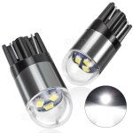 2 pi�ces t10 501 led ampoule de voiture - feux x�non blanc pour voiture int�rieure / lat�rale / tableau ...
